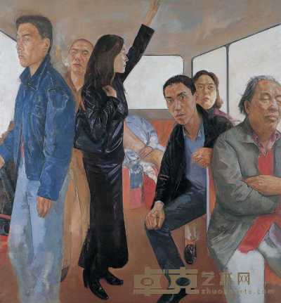 王岩 1997年作 《在路上》 180×170cm